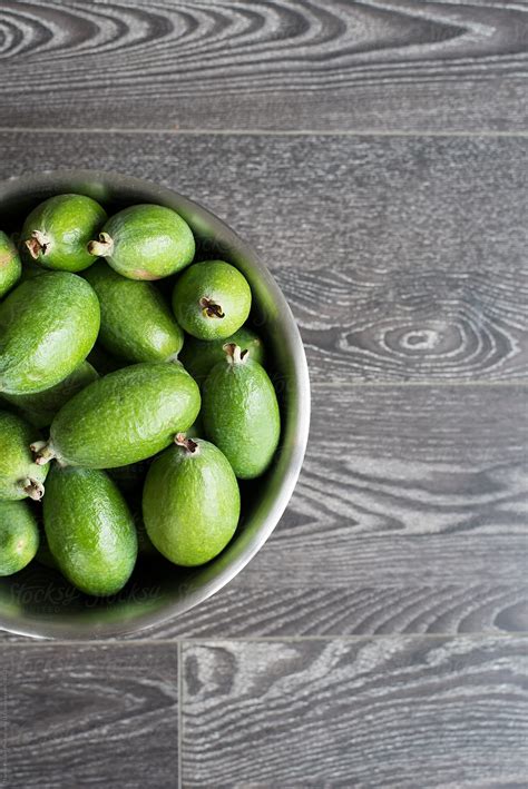 Green Feijoa Fruit New Zealand Del Colaborador De Stocksy Thomas Pickard Stocksy