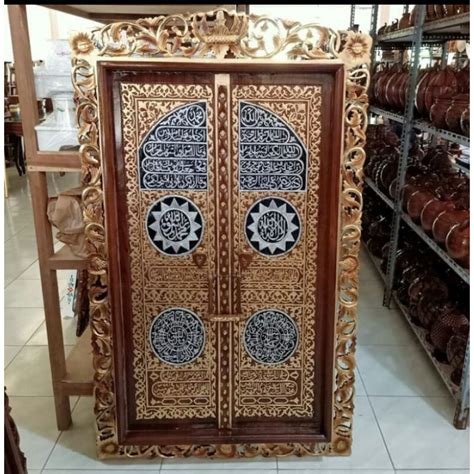 Jual Kaligrafi Jati Ukir Pintu Ka Bah Shopee Indonesia