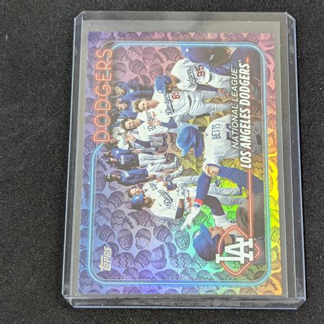 Topps Series Easter Holiday Eggs Sp Dodgers Team Baseball Card