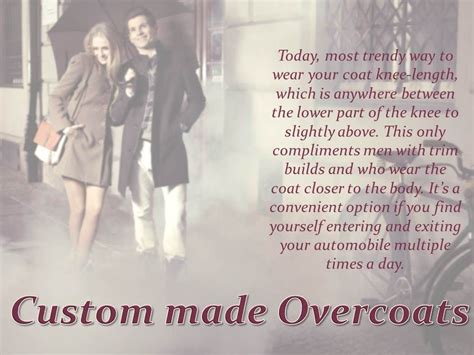 This Winter Accentuate Your Style With Bespokeovercoats Available