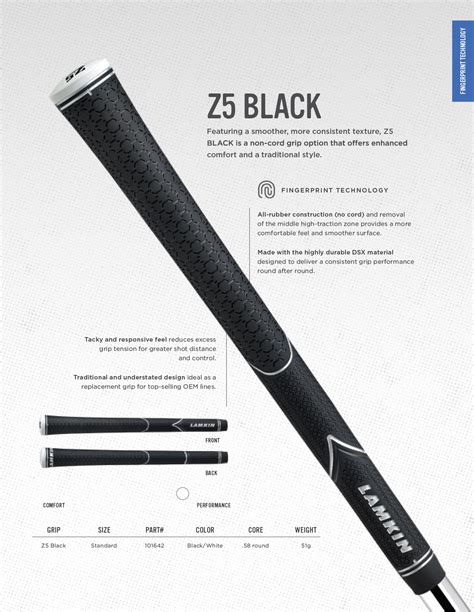 Lamkin Z5 Black Standard Size Golf Club Grip - Official Distributor! | eBay