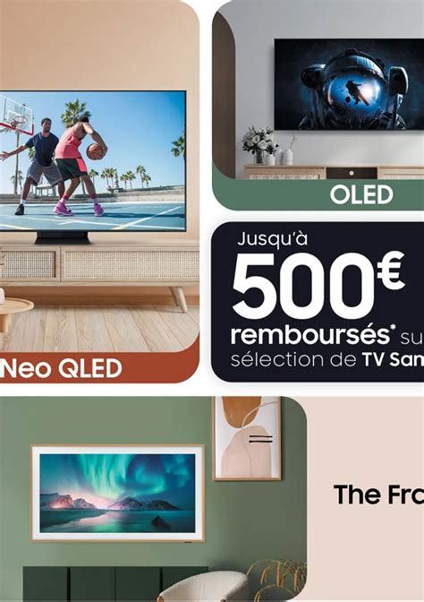 Offre De Remboursement Samsung Tv Oled Qled Neo Qled Et Lifestyle