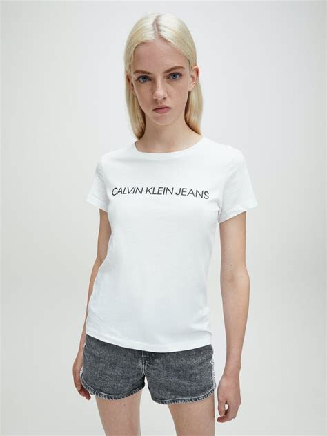 Core Institutional Logo Slim T Shirt T Shirts Calvin Klein