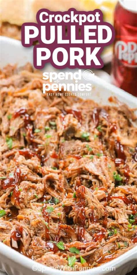 Dr Pepper Crock Pot Pulled Pork Is Easy To Prepare And Comes Out