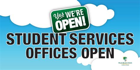 Palm Beach State College On Twitter Student Services Will Be Open