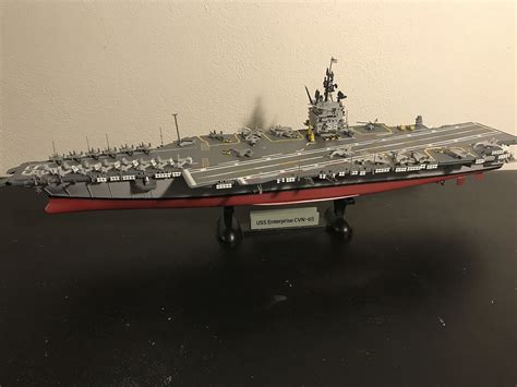 Uss Enterprise Cvn Aircraft Carrier Plastic Model Military Ship