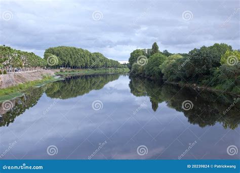 Vienne River by Chinon France Stock Photo - Image of chinon, travel: 20239824