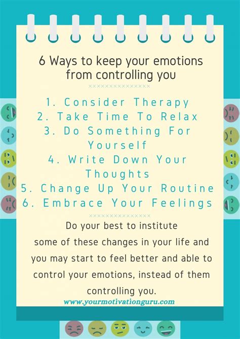 6 Ways To Keep Your Emotions From Controlling You