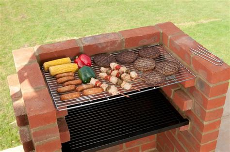 Brick BBQ Kit With Chrome Cooking Grill - BKB200 | Bbq kit, Brick bbq ...