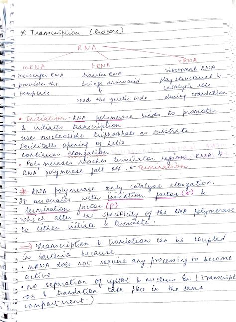 BIOLOGY Class 12th Chapter 6 Molecular Basis Of Inheritance Handwritten