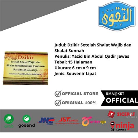 Jual Souvenir Dzikir Setelah Shalat Wajib Dan Sholat Sunnah Sesuai