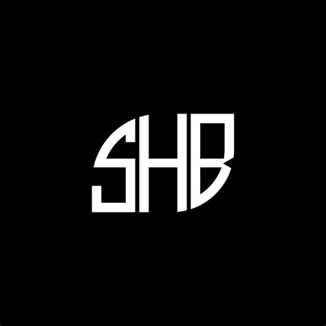 SHB Letter Logo Design On Black Background SHB Creative Initials