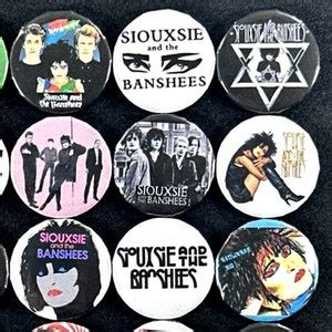 Siouxsie The Banshees S New Wave Goth Music Pinback Button Size