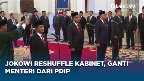 Jokowi Kembali Rombak Kabinet Lantik Politikus Gerindra Dan Pejabat