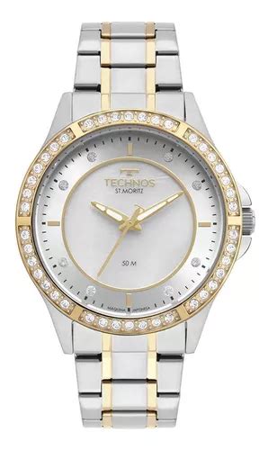 Reloj bicolor Technos St Moritz para mujer garantía de 1 año de