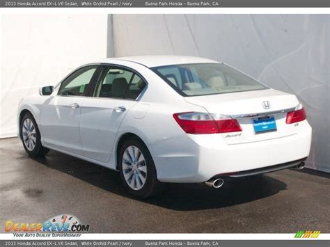 2013 Honda Accord Ex L V6 Sedan White Orchid Pearl Ivory Photo 5