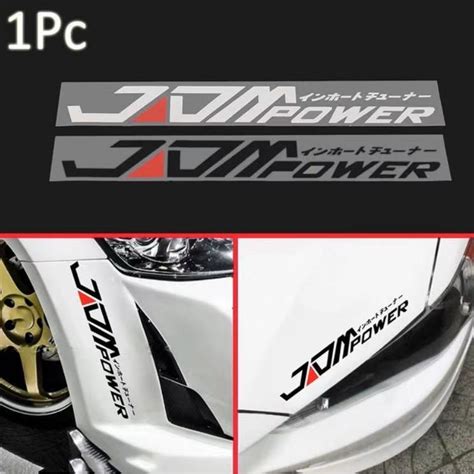 1x High Grade Japanese Jdm Power Car Stickers Jdm Power Vinyl Stickers