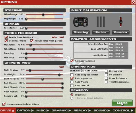 IRacing Force Feedback Settings MOZA R9 Boosted Media