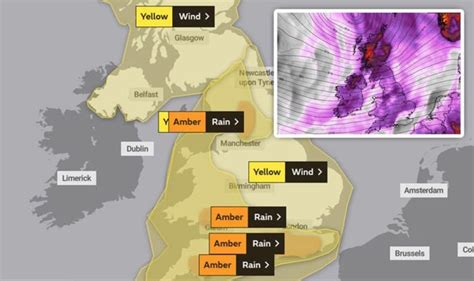 Met Office Warnings Upgraded Four Amber Warnings As Storm Dennis Smashes Britain Today