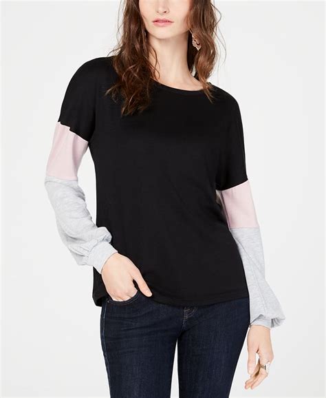 Inc International Concepts I N C Colorblocked Sleeve Top Created For