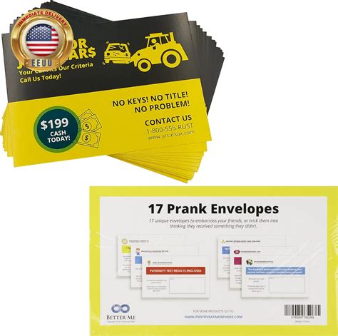 Prank Envelopes We Buy Junk Cars Prank Cards Bundle Funny Ts Practical Jo Ebay