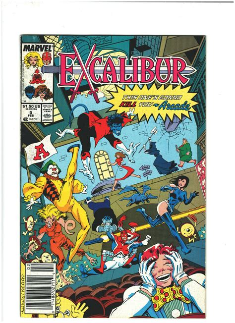 Excalibur Vf Newsstand Marvel Comics Alan Davis Chris