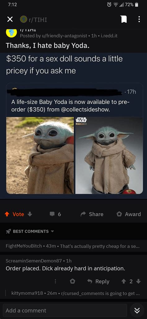 Cursed_Baby Yoda (x-post) : r/cursed_postings