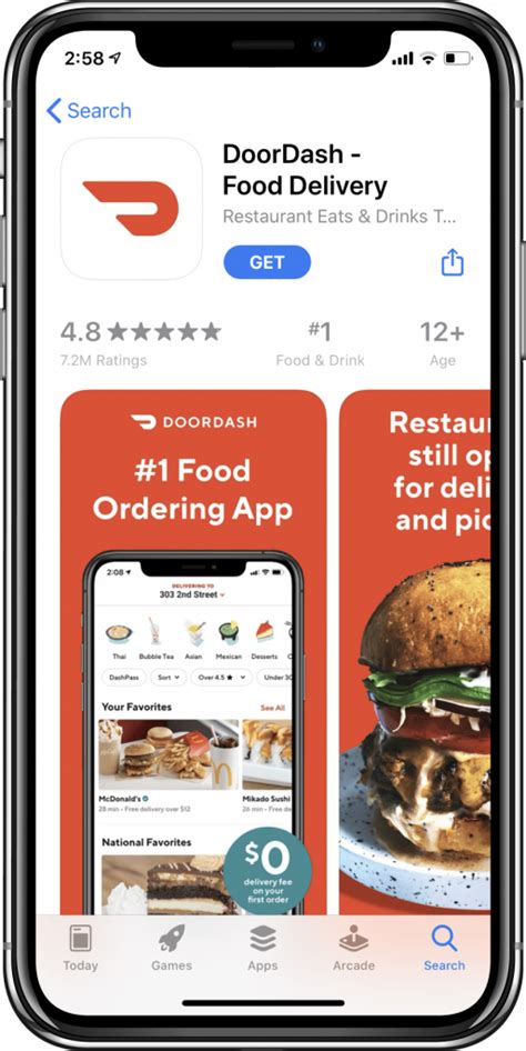 App Overview DoorDash On The App Store Google Play Store SplitMetrics