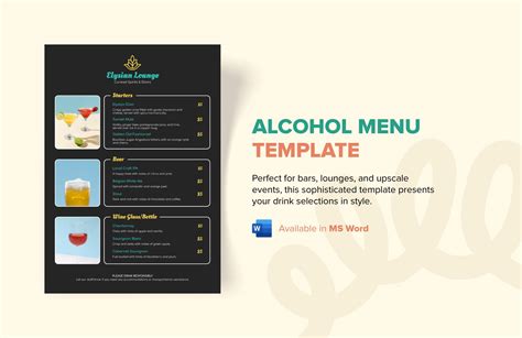 Free Editable Menu Template - Download in Word | Template.net