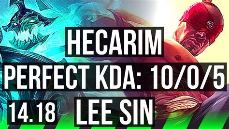 HECARIM Vs LEE SIN JGL 10 0 5 Legendary 800 Games EUW