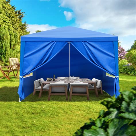 Ktaxon Party Tent Wedding Canopy 10 X10 Blue Waterproof Walmart Com