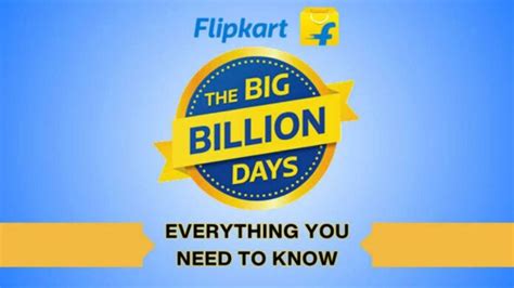 When Is The Flipkart Big Billion Days Date Sale