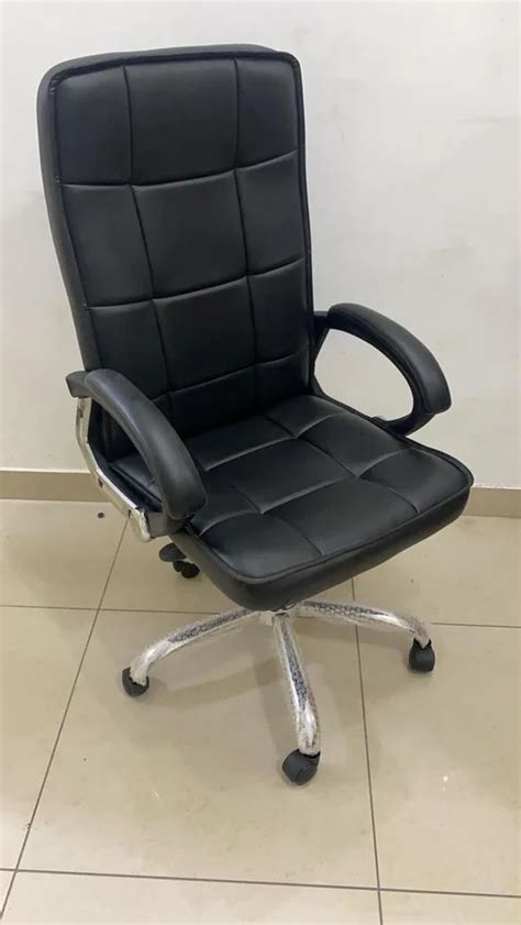 Leather Metal Office Revolving Chairs Black At Rs 4800 In New Delhi