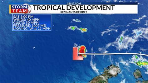 Tropical Storm Bret No More Storm Falls Apart In The Caribbean