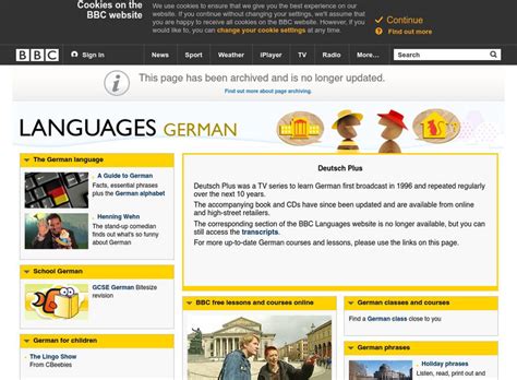 Bbc Education: Languages: Deutsch Plus Website for 9th - 10th Grade ...