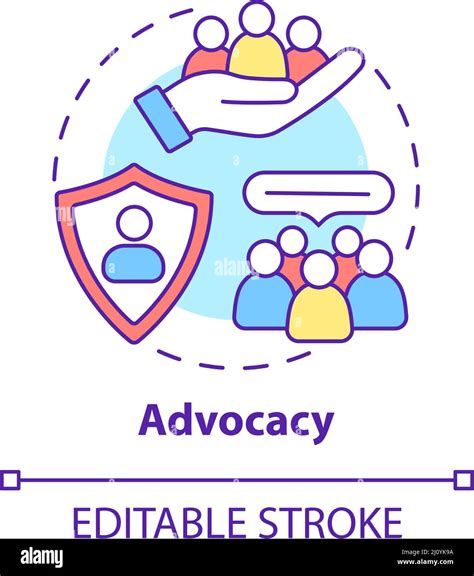 Advocacy Concept Icon Stock Vector Image And Art Alamy