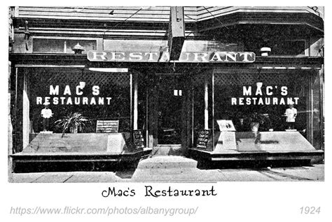 Macs Restaurant Central Albany Ny S Albanygroup Archive