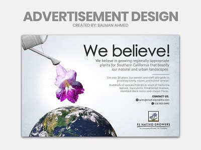 Advertisement Design by Salman Ahmed on Dribbble