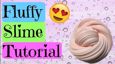 Fluffy Slime Tutorial Youtube