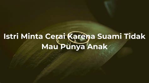 ASMR Husband Indonesia Istri Minta Cerai Karena Suami Tidak Mau Punya