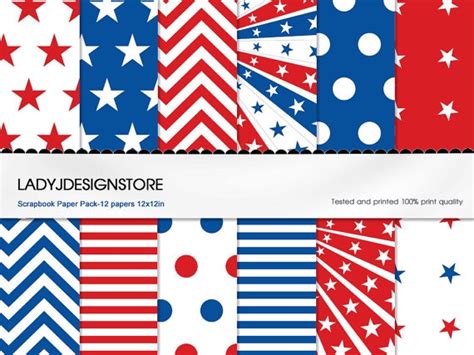 Best Images Of Th Of July Printable Scrapbook Paper Free Printable