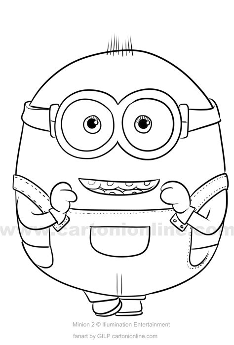 Dibujo De Otto De Minions El Origen De Gru Para Colorear