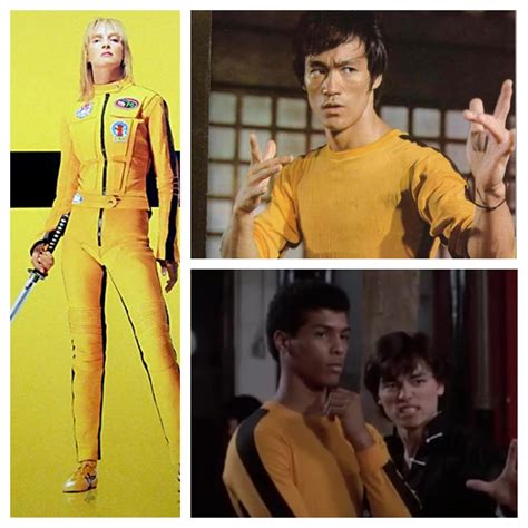 bruce lee yellow jumpsuit scene