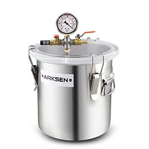 Arksen 5 Gallon Vacuum Chamber Stainless Steel Degassing Urethanes