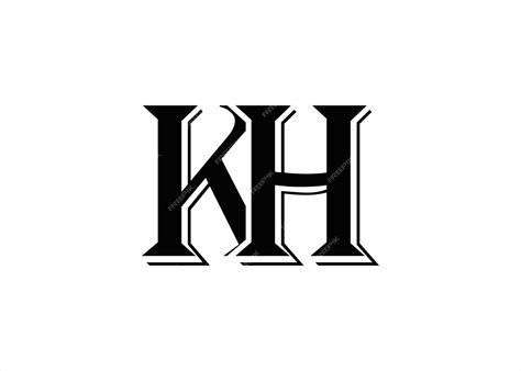 Premium Vector Kh Logo Design Template