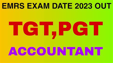 Emrs Exam Dates 2023 L Emrs Exam Date Tgt Pgt Account 2023 Emrs Exam