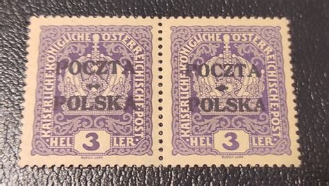 Poland 1919 Pair With Error B2 Fi 30 Wydanie Catawiki