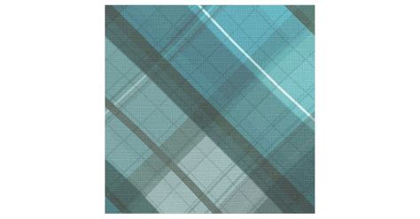 Vibrant And Modern Teal Plaid Pattern Fabric Zazzle