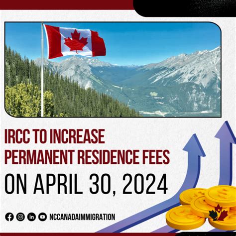 Graphic Illustrating The Increase In Permanent Residence Fees By IRCC