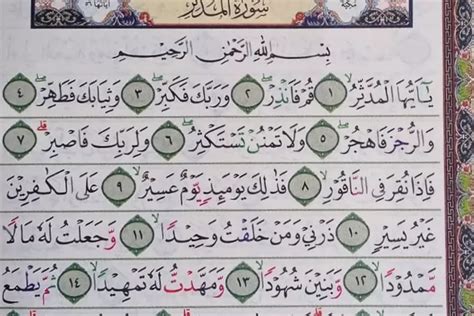 Surah Al Muddassir Ayat 1 56 Arab Latin Dan Artinya Tentang Perintah Dakwah Untuk Nabi Muhammad